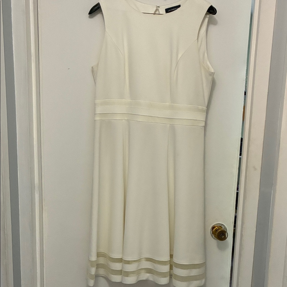 Liz Claiborne Cream Midi Dress